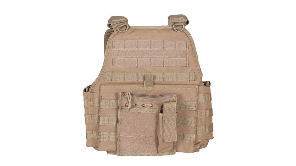 Fox Outdoor Big and Tall Vital Plate Carrier Vest, Coyote, 65-2185