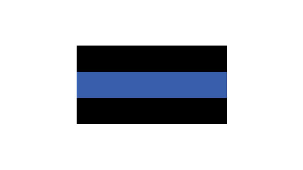 Fox Outdoor Bumper Sticker, Police/Thin Blue Line, 10-481