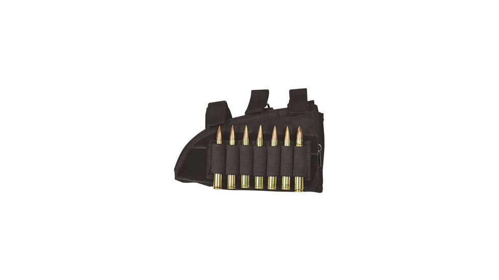 Fox Outdoor Butt Stock Cheek Rest - Rifle, Black - Right 099598554811, EDEMO1