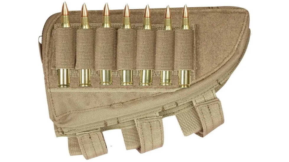 Fox Outdoor Butt Stock Cheek Rest - Rifle, Coyote - Right 099598554880
