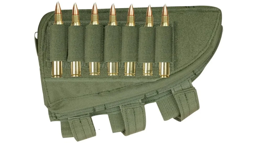 Fox Outdoor Butt Stock Cheek Rest - Rifle, Olive Drab - Right 099598554804