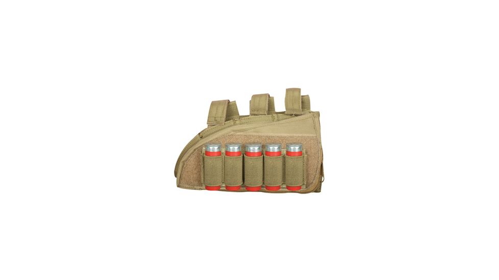 Fox Outdoor Butt Stock Cheek Rest - Shotgun, Coyote - Right 099598555887