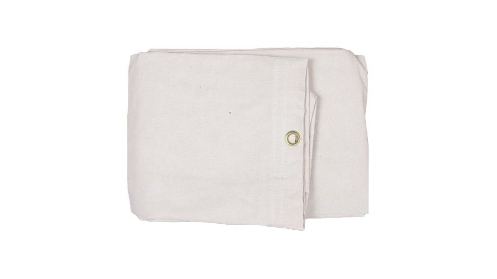 Fox Outdoor Color Canvas Tarps, White 8ft X 10ft, 81WH-810