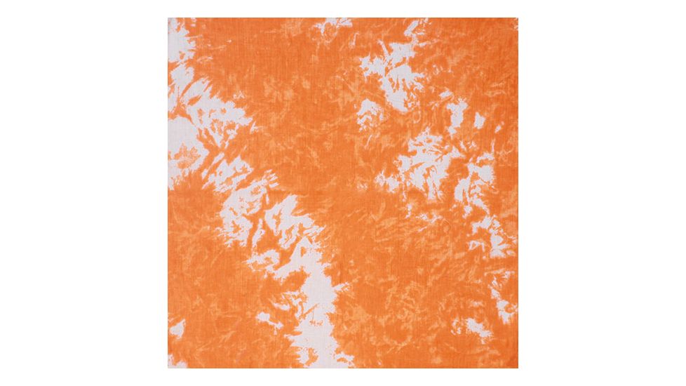 Fox Outdoor Cotton Bandanna, Orange Tie Dye, 83-243