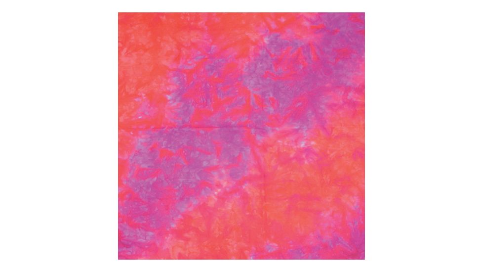 Fox Outdoor Cotton Bandanna, Purple Tie-Die, 83-24