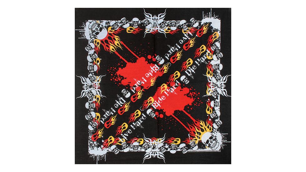 Fox Outdoor Cotton Bandanna, Ride Hard, 83-370
