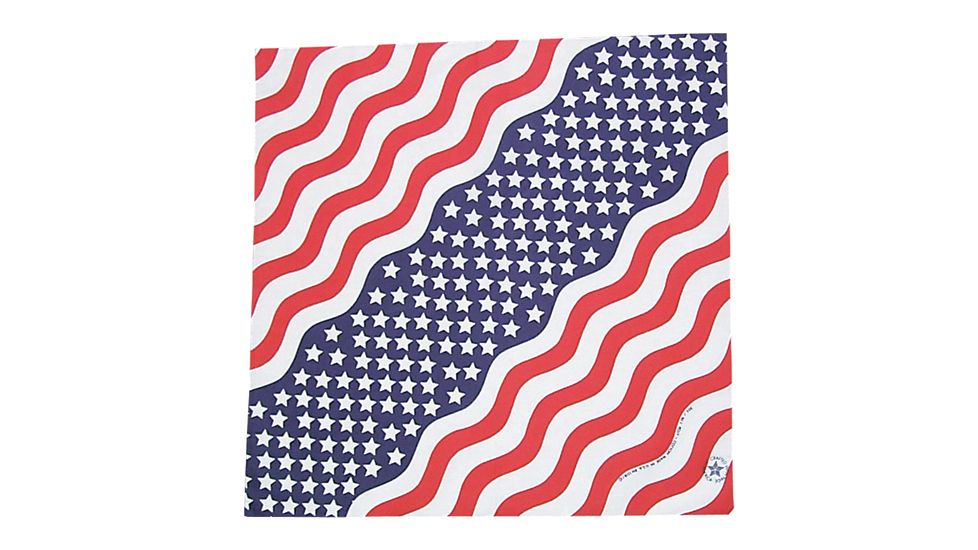 Fox Outdoor Cotton Bandanna, Stars and Stripes, 83-09