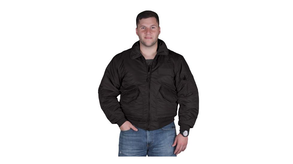 Fox Outdoor CWU-45P Pilots Jacket, Black, Large, 69-11BL L