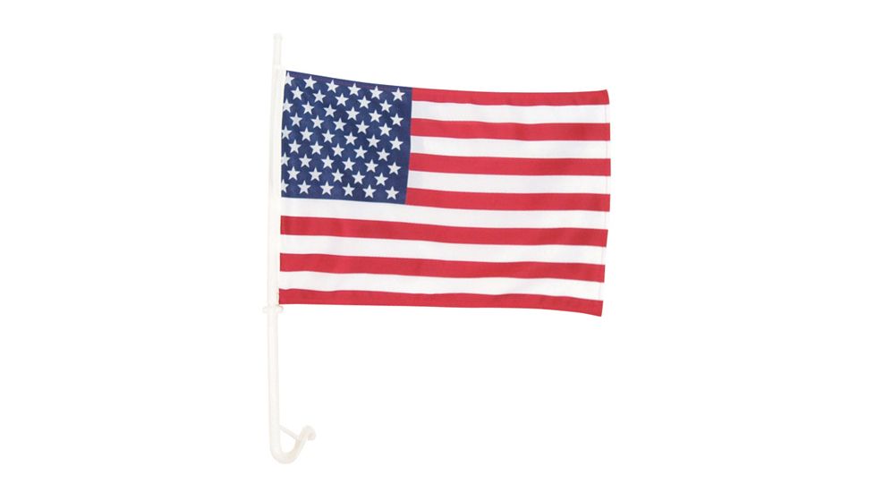 Fox Outdoor Deluxe Car Window Flag, USA, 84-0139
