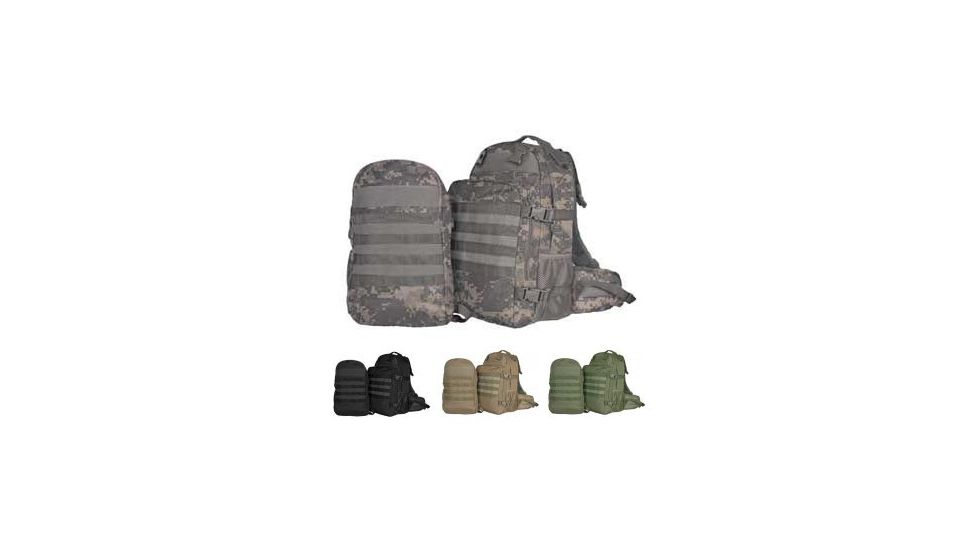 Fox Outdoor Dual Tactical Pack System, Army Digital, Black, Coyote, Olive Drab