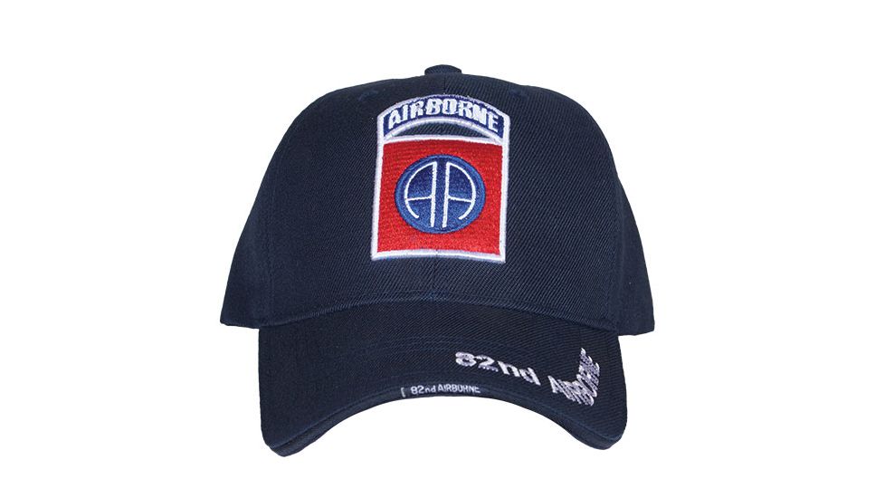 Fox Outdoor Embroidered Military Ball Cap, 82nd Airborne HD Division / Navy, 78-4412