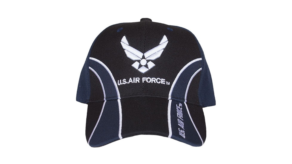 Fox Outdoor Embroidered Military Ball Cap, Air Force Guard / Navy with Black, 78-418