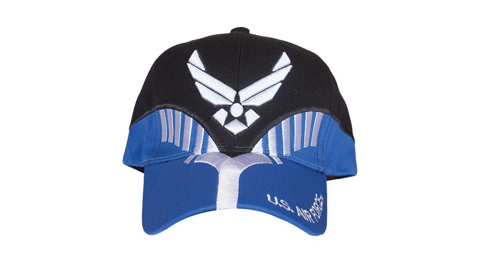 Fox Outdoor Embroidered Military Ball Cap, Air Force Heritage / Black with Navy, 78-449