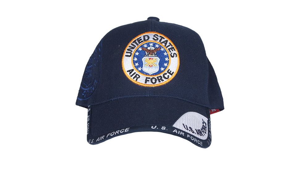 Fox Outdoor Embroidered Military Ball Cap, Air Force Shadow Web / Navy, 78-438