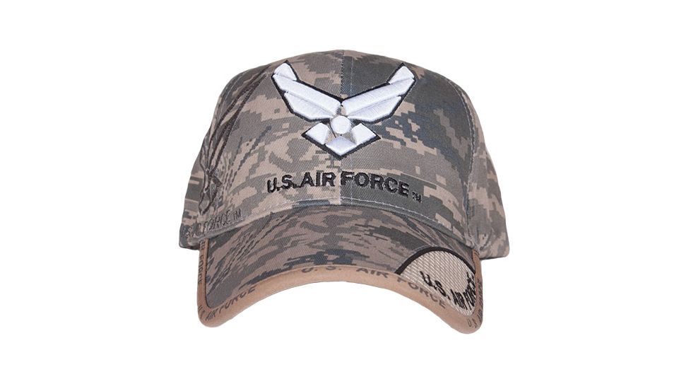 Fox Outdoor Embroidered Military Ball Cap, Air Force Wings Service / Subdued Digital, 78-565