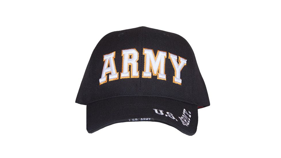 Fox Outdoor Embroidered Military Ball Cap, Army High Definition Branch / Black, 78-514