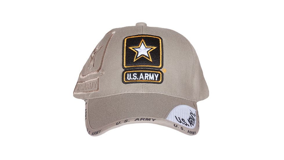 Fox Outdoor Embroidered Military Ball Cap, Army Star Shadow Web / Sand, 78-432