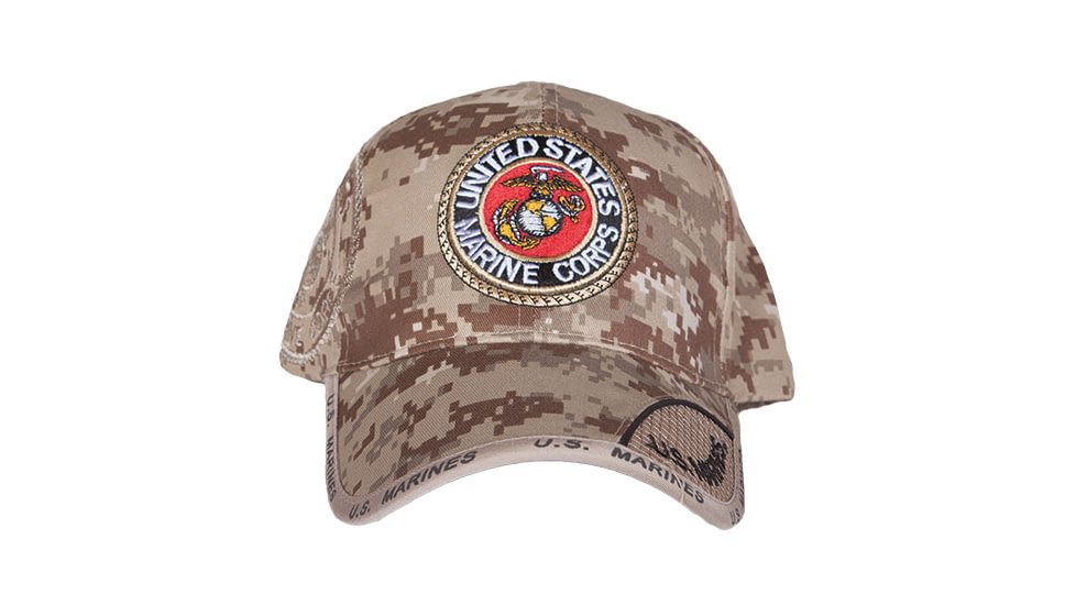 Fox Outdoor Embroidered Military Ball Cap, Marines Service / Digital Desert, 78-562