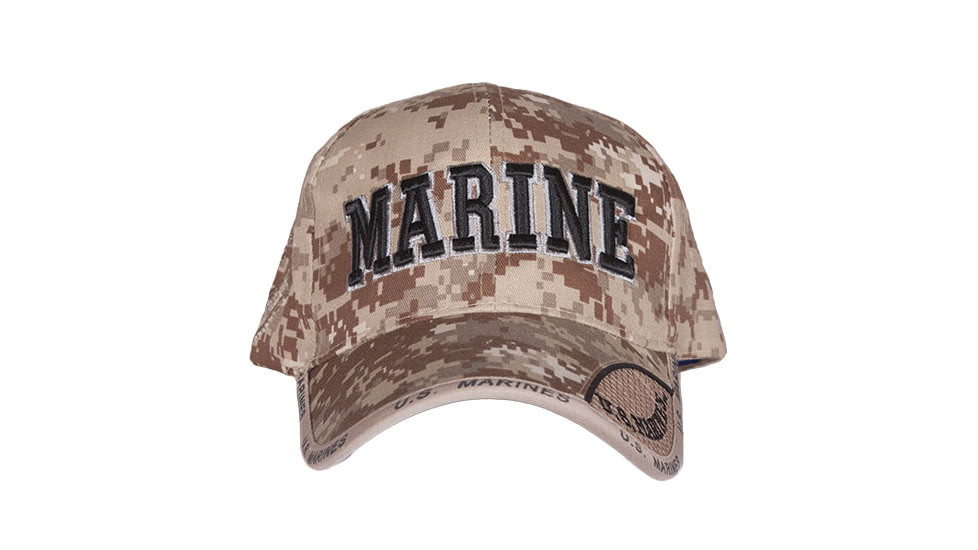 Fox Outdoor Embroidered Military Ball Cap, Marines Service / Digital Desert, 78-567