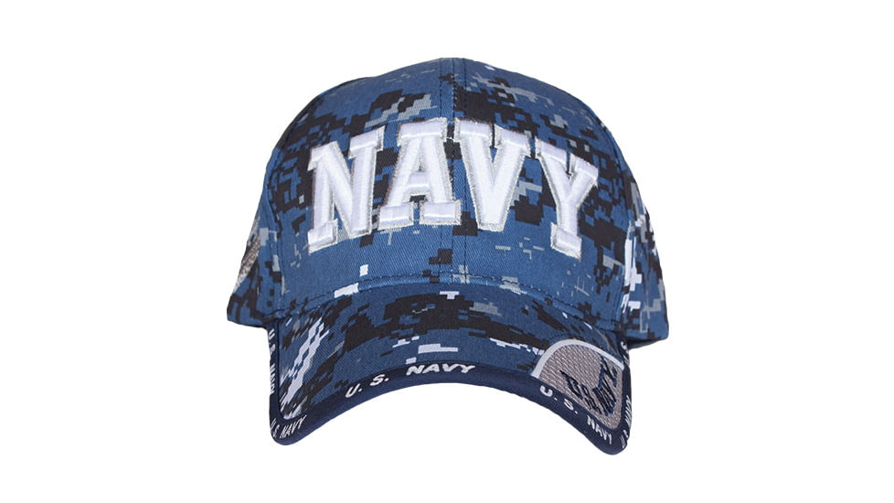 Fox Outdoor Embroidered Military Ball Cap, Navy Service / Sky Digital, 78-568
