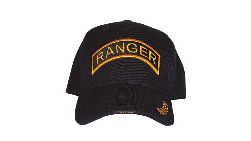Fox Outdoor Embroidered Military Ball Cap, Ranger HD Division / Black, 78-4941