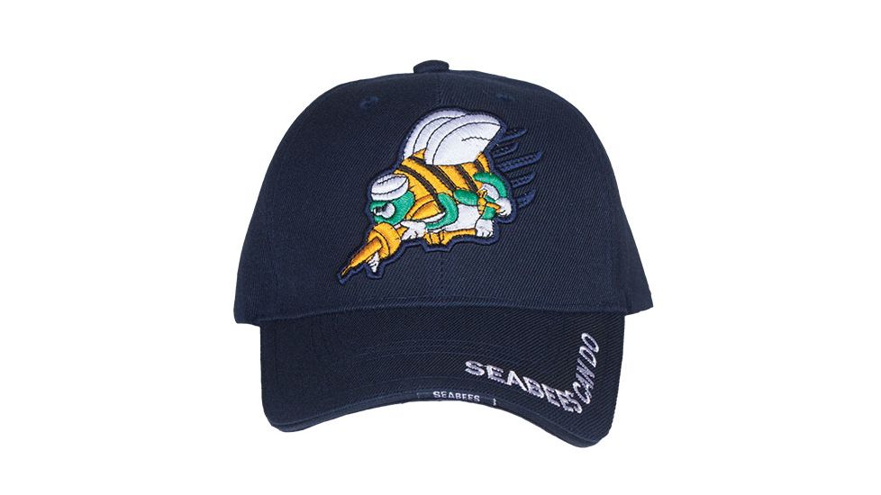 Fox Outdoor Embroidered Military Ball Cap, Seabees HD Division / Navy, 78-4121