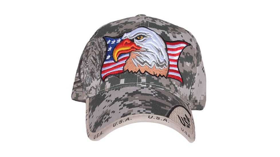 Fox Outdoor Embroidered Military Ball Cap, USA Eagle Service / Urban Digital, 78-4811