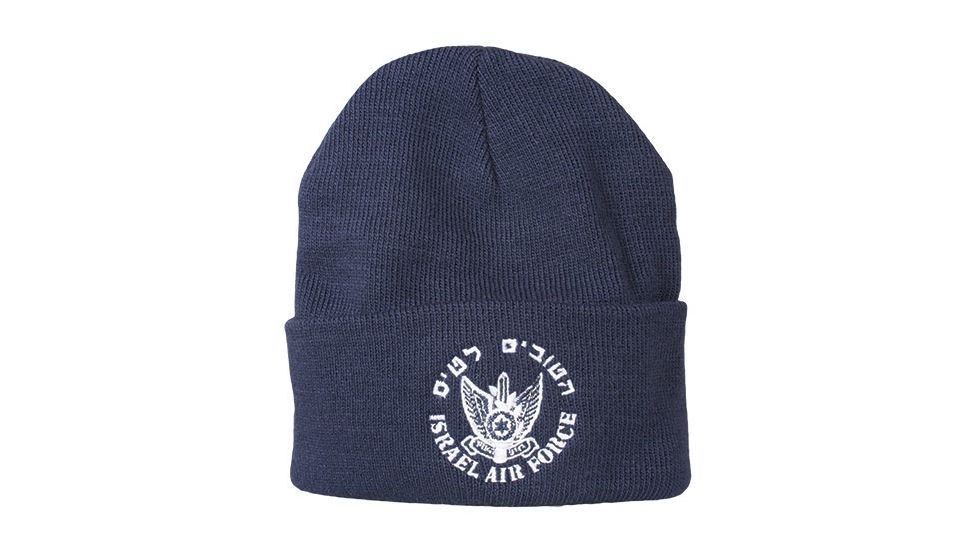 Fox Outdoor Embroidered Watch Cap, Israeli Air Force / Navy with White Logo, 71-352