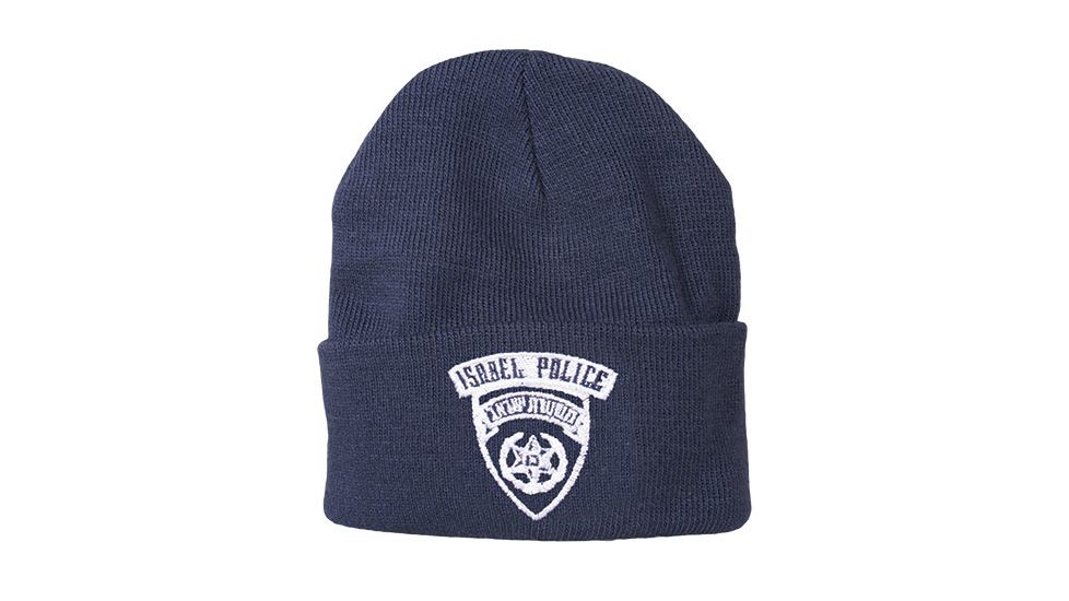 Fox Outdoor Embroidered Watch Cap, Israeli Police / Navy with White Logo, 71-332