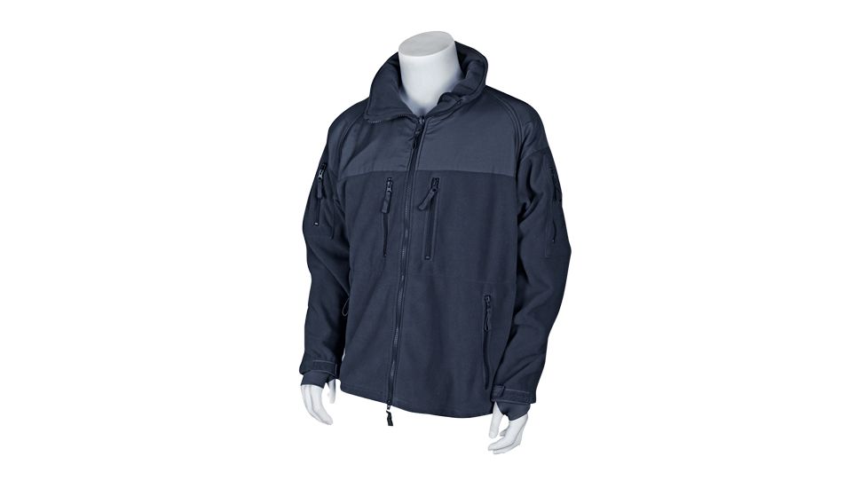 Fox Outdoor Enhanced Fleece Tactical Jacket, Navy, Extra Large, 65-74 XL