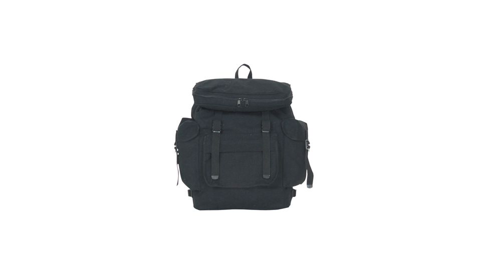 Fox Outdoor European Rucksack 20x13x7 .5in, Black 099598422103