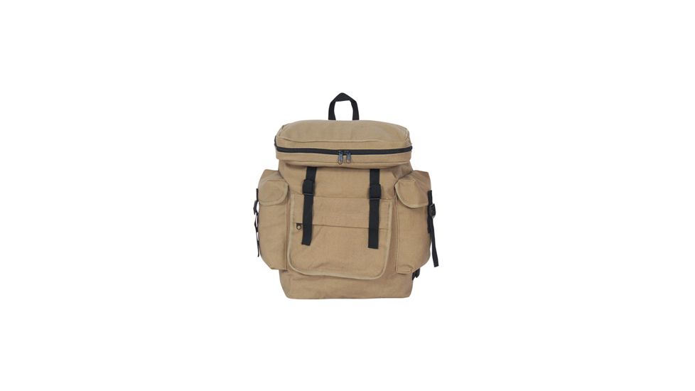 Fox Outdoor European Rucksack 20x13x7.5in, Khaki 099598422202