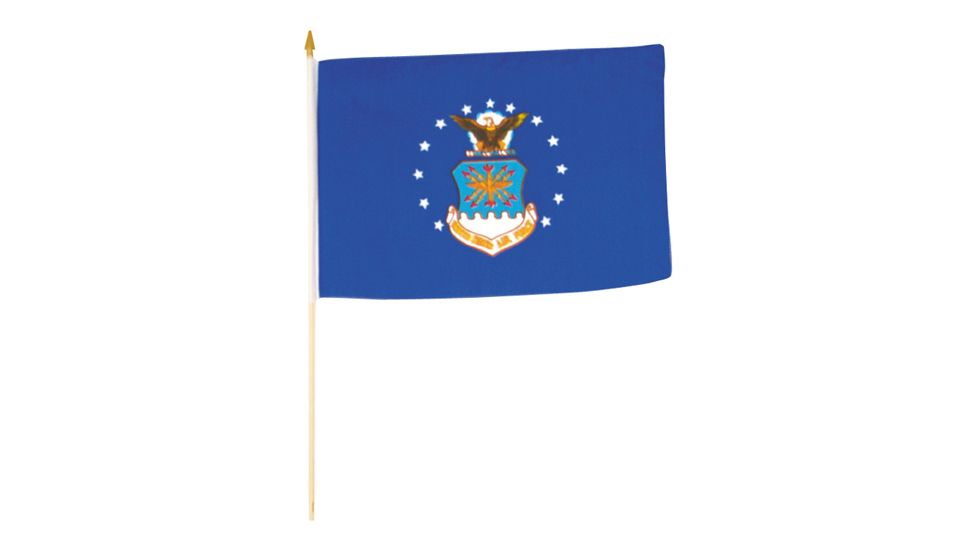 Fox Outdoor Flags On Stick, Air Force - 4in X 6in, 84-695