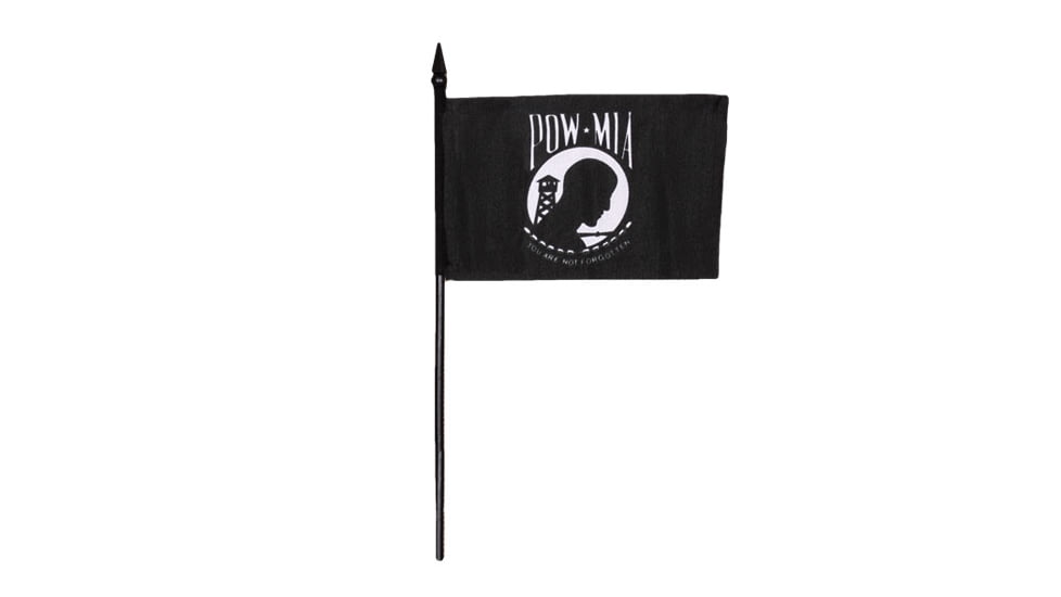Fox Outdoor Flags On Stick, POW/MIA - 12in X 18in, 84-71