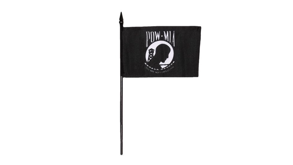 Fox Outdoor Flags On Stick, POW/MIA - 4in X 6in, 84-69