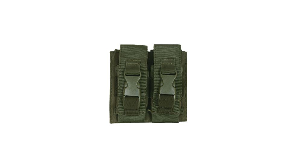 Fox Outdoor Flash Bang Pouch - Double, Olive Drab 099598578022
