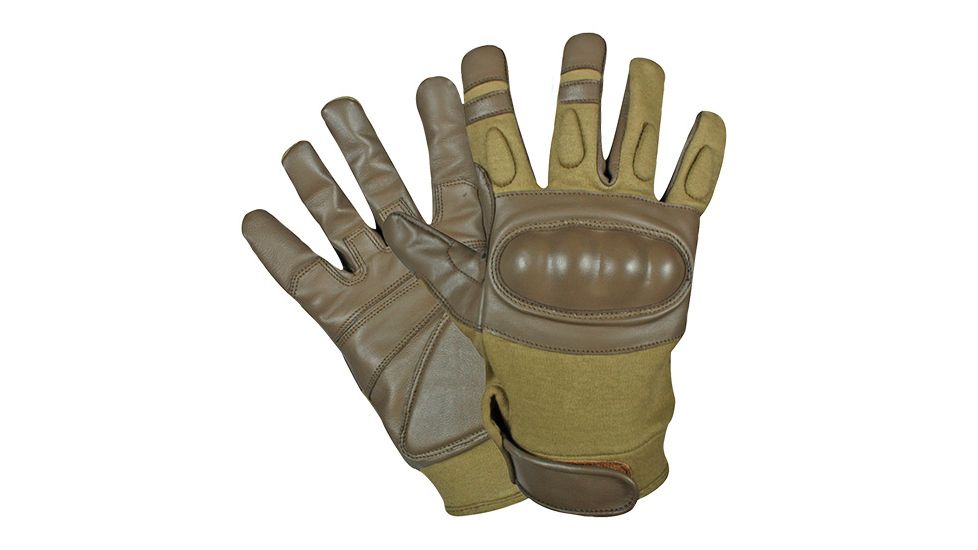 Fox Outdoor Gen II Hard Knuckle Assault Gloves, Coyote, Large, 79-928 L