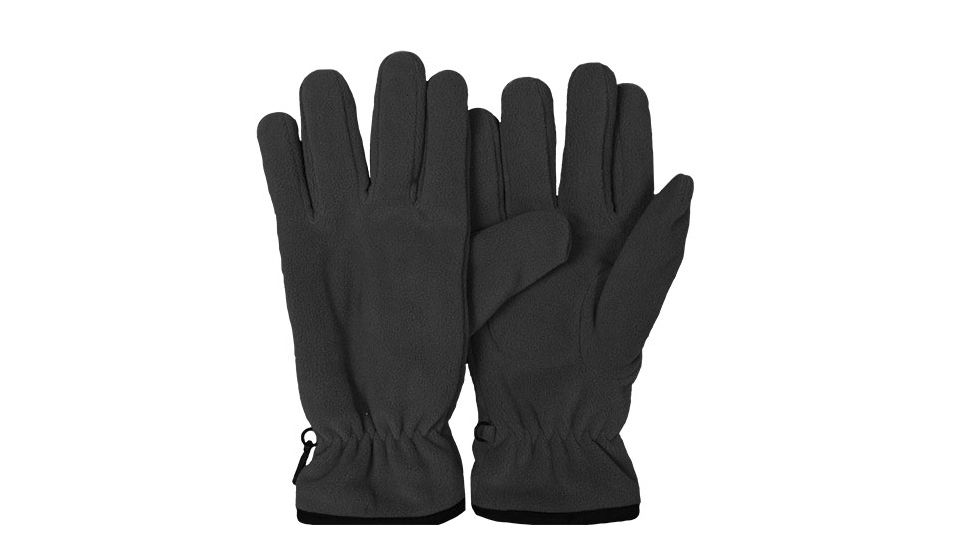 Fox Outdoor Insulated Military Style Fleece Gloves, Black, Large, 79-33 L