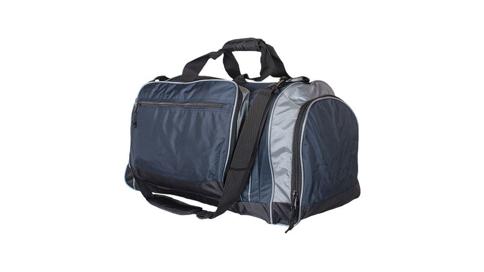 Fox Outdoor Jumbo Covert-Carry Sport Duffel, Navy Blue - Grey Trim, 54-284