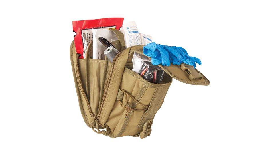Fox Outdoor Jumbo Multi-Purpose Accesory Pouch-Coyote W Contents MED 56-6828
