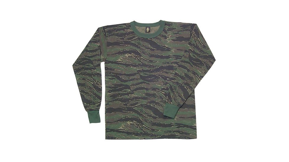 Fox Outdoor Long Sleeve T-Shirt - Men's, Large, Tiger Stripe, 64-35 TS L