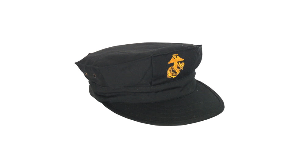 Fox Outdoor Marine Cap, Black w/Emblem, Extra Small, 74-115 XS