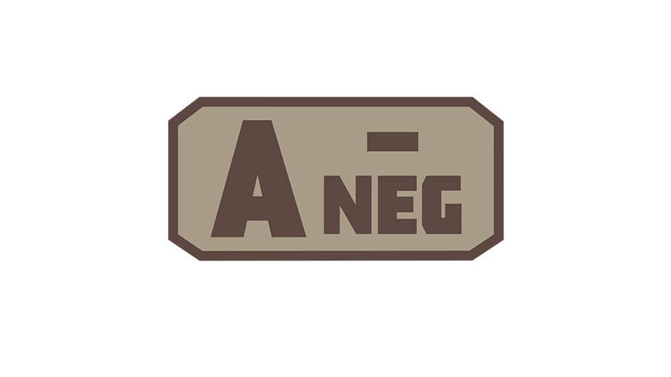 Fox Outdoor Medical and Morale Patches, A Neg - Khaki/Brown, 84P-061