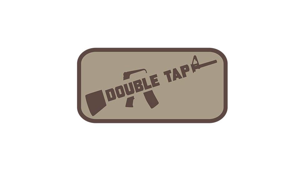 Fox Outdoor Medical and Morale Patches, Double Tap - Khaki, 84P-122