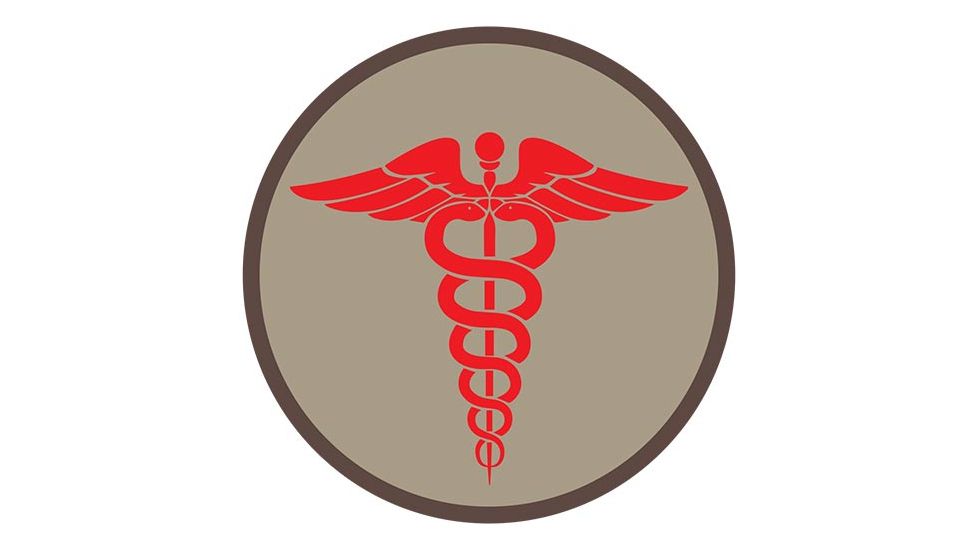Fox Outdoor Medical and Morale Patches, EMS - Khaki, 84P-012
