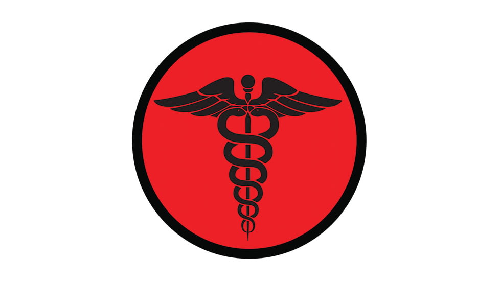 Fox Outdoor Medical and Morale Patches, EMS - Red, 84P-011