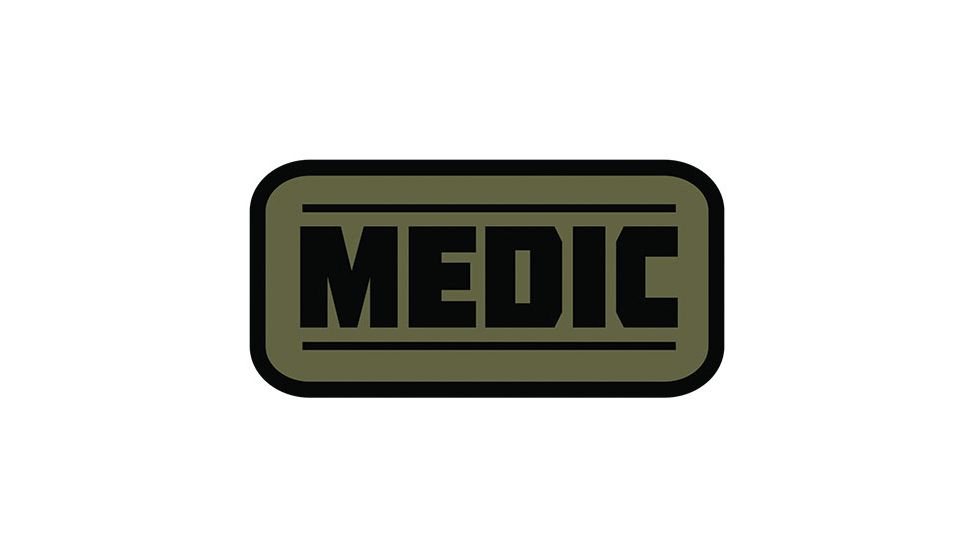 Fox Outdoor Medical and Morale Patches, Medic - Olive Drab, 84P-030