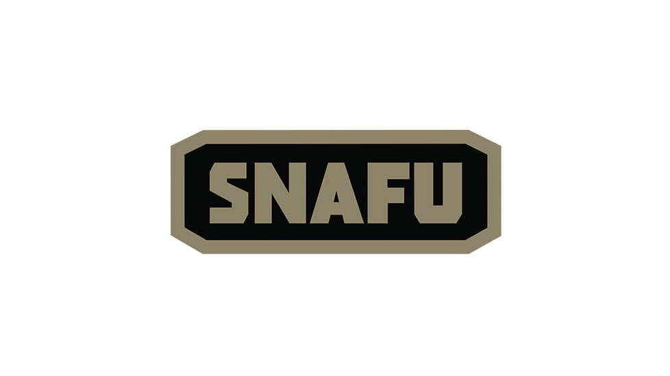 Fox Outdoor Medical and Morale Patches, SNAFU - Foliage/Black, 84P-453