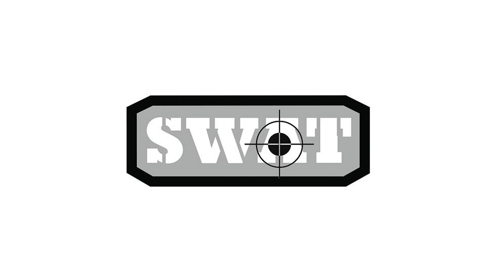 Fox Outdoor Medical and Morale Patches, Swat - White/Grey, 84P-481