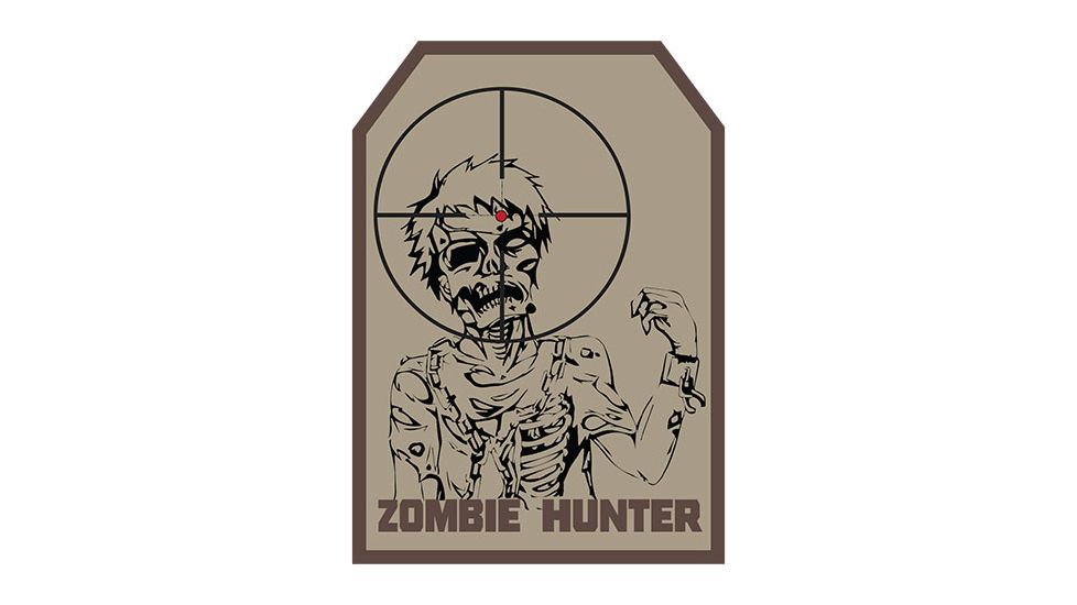 Fox Outdoor Medical and Morale Patches, Zombie Hunter - Khaki, 84P-392